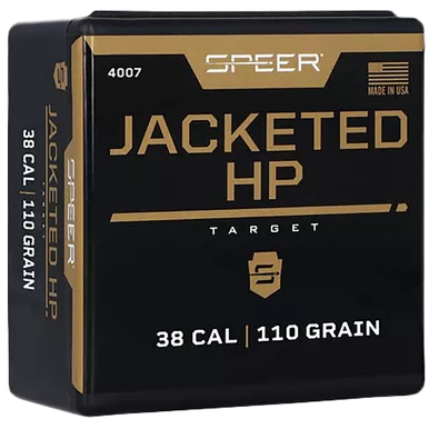 Speer 4007 Handgun38Cal 110gr Jacketed Hollow Point 100 Per Box/5 Case