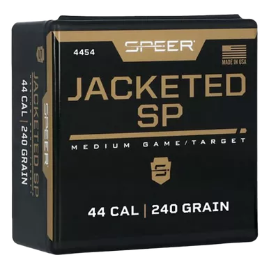 Speer 4454 Handgun44Cal 240gr Jacketed Soft Point 100 Per Box/5 Case
