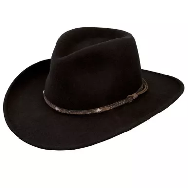 STETSON Mountain Sky Black Crushable Outdoor Hat (SWMTSK-813207)