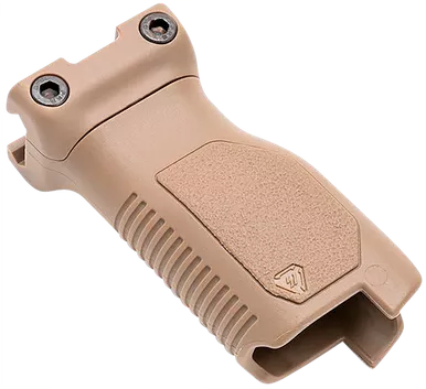 Strike Industries ARCMAGRAILLFDE Angled Vertical Grip Long Flat Dark Earth Polymer with Cable Management Storage for Picatinny Rail