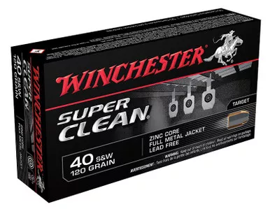 SuperClean 40 S&W LF 120gr FMJ 50/bx