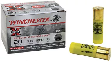SuperX 20Ga 2.75" 3/4oz Foster Slug VP