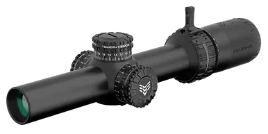 Swampfox Arrowhead Rifle Scope 1-8x24 30mm Guerrilla Dot BDC Long Reticle Black