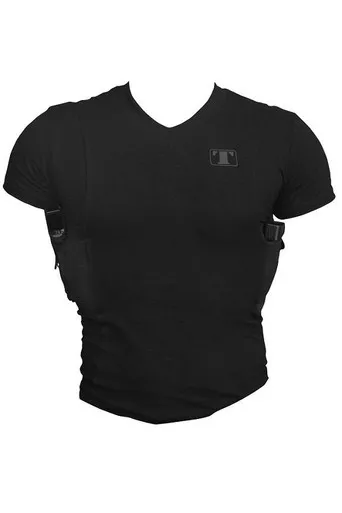 Tagua Spandex Large Holster T-Shirt Black