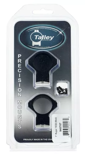 TALLEY RING/BASE COMBO 1" MEDIUM RUGER 10/22 BLACK