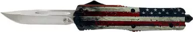 Templar Knife OTF Knife 3.5" Drop Point Silver Wood Handle
