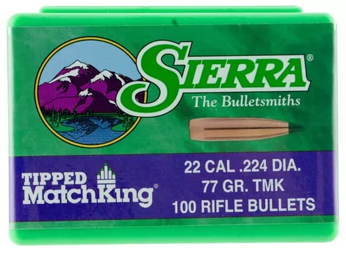 TIPPED MATCHKING 22 CALIBER .224" 77GR PTBT 100/BOX