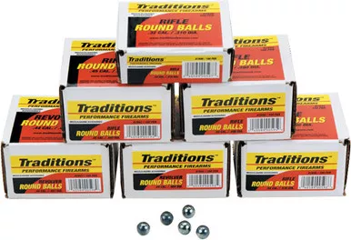 Traditions Roundball .36 Caliber (.3756 Diameter) Bullets 100 Pack