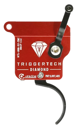 TriggerTech R7LSRB02TNC Curved Trigger Remington 700 Left Hand Single Stage