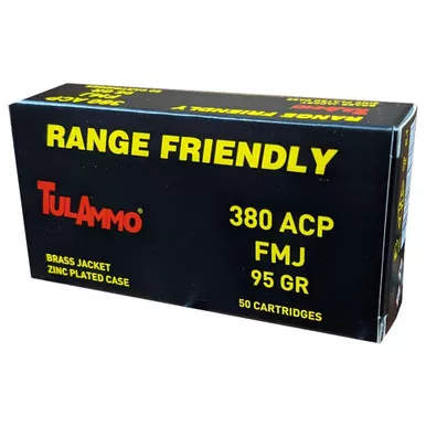 Tulammo .380 ACP Ammo 95gr FMJ 50 Rounds
