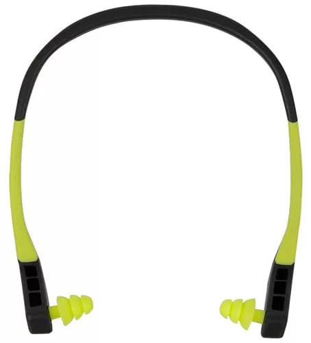 ULTRX WAVE BANDED EAR PLUGS GRAY/YELLOW 22db