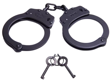 Uzi Accessories UZIHCCB Handcuffs Black Stainless Steel