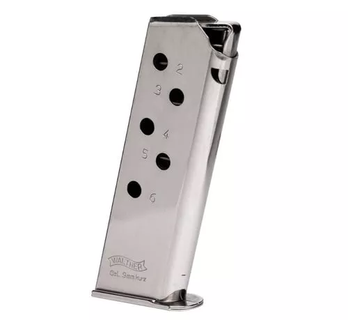 WAL MAG PPK/S 32ACP 8RD FLUSH NICKEL