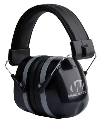 Walkers GWPEXFM5 Premium Passive Muff 32 dB Over the Head Black Polymer