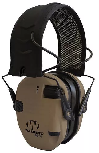 Walkers GWPXRSEMBB Razor X-TRM Digital Electronic Muff 21 dB Over the Head Battle Brown/Black Polymer