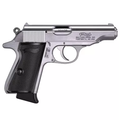 WALTHER PP .32 ACP 3.9in 8rd Stainless Semi-Automatic Pistol (4796029)