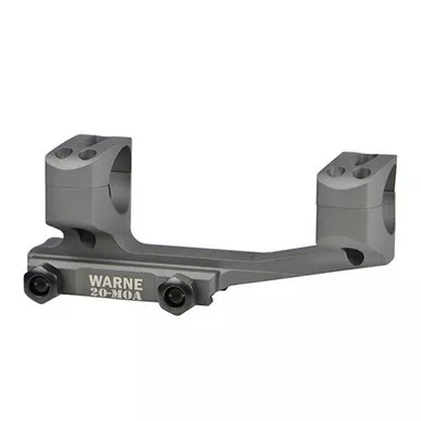 Warne 30mm 20 MOA Mount Tactical Gray