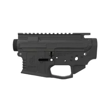 WARRIOR SYSTEMS AR-15 Billet Armor Black Stripped Upper and Lower Receiver Set (7015301)