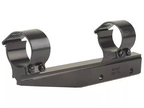 Weaver Detachable Side Mount Aluminum Scope Rings & Base Mount 1 High Long Style