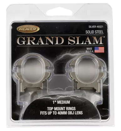 Weaver Mounts 49321 Grand SlamSilver 1" Medium