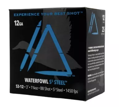 WF S3 Steel 12GA 3" 1-1/4oz #BB 25/Bx
