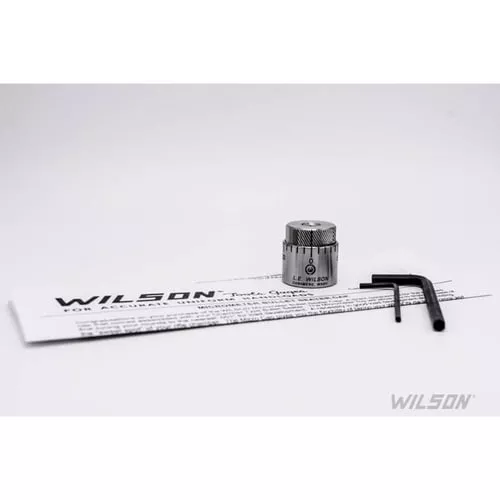 Wilson Stainless Steel Micro-Adjustable Bullet Seater Cap for Standard Inline Seater Die