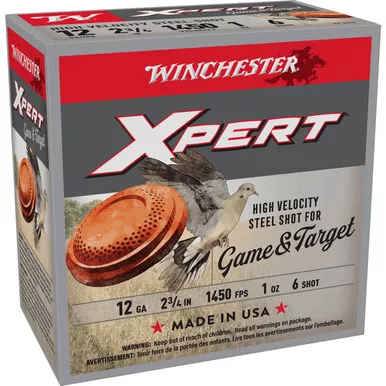 WINCHESTER AMMO 12ga 2.75in #6 25rd/Box Shotshell (WE12GTHV6)