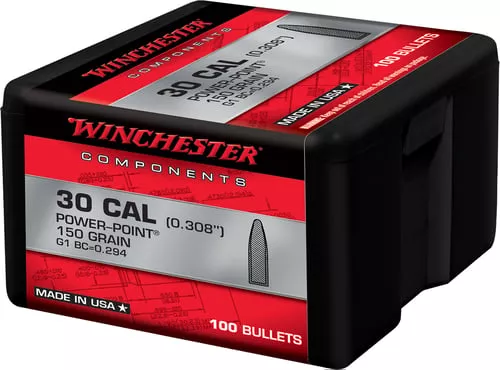 Winchester Rifle Bullets .30 Cal .308 150 gr JSP 100/ct