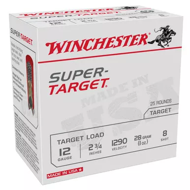 Winchester SPR-TRGT 12 Gauge Ammo 2-3/4" #8 Shot Box of 25