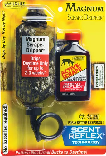 WRC DEER LURE ACTIVE SCRAPE/ SCRAPE DRIPPER COMBO 4FL OZ